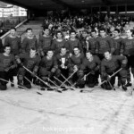 6206316 Spengler Cup, 1963 Sparta Prague (b/w photo); (add.info.: Sparta Prague wins the tournament for the Spengler Cup in Davos, recorded on 31 December 1963); Photopress Archiv/Keystone.